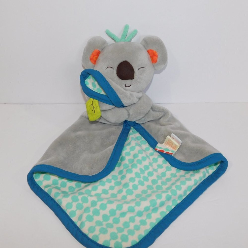Baby B BBaby Gray Blue Plush Koala Security Blanket Infant Lovey nunu - Picture 2 of 5